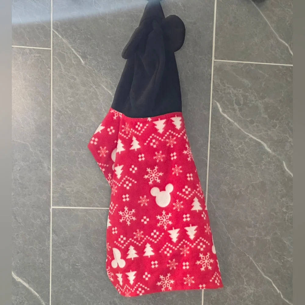 NWT Disney's Mickey Mouse Pet Microfleece Bodysuit Jammies For Your Families M